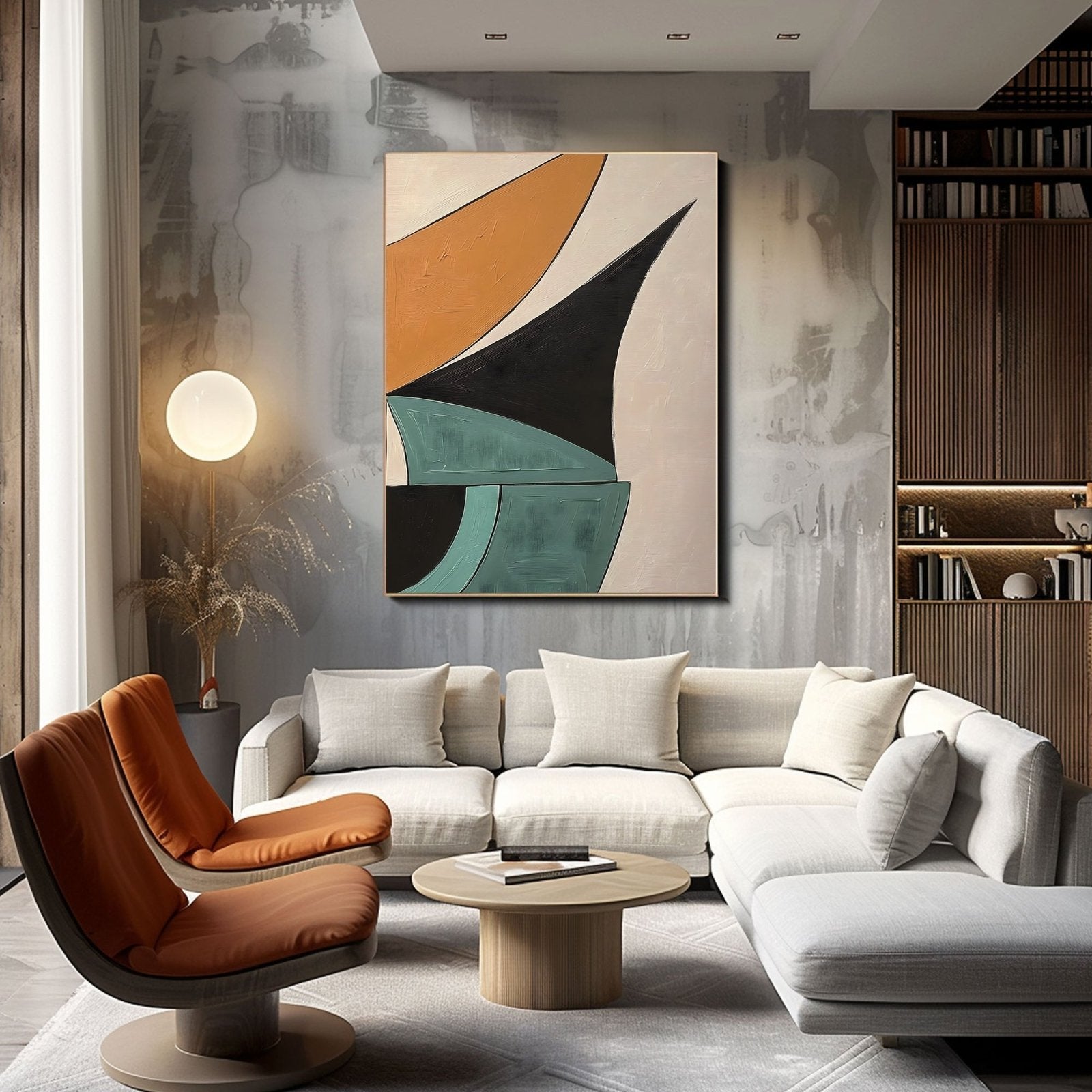 Abstract Painting "Confluencia Geométrica" - nukeart