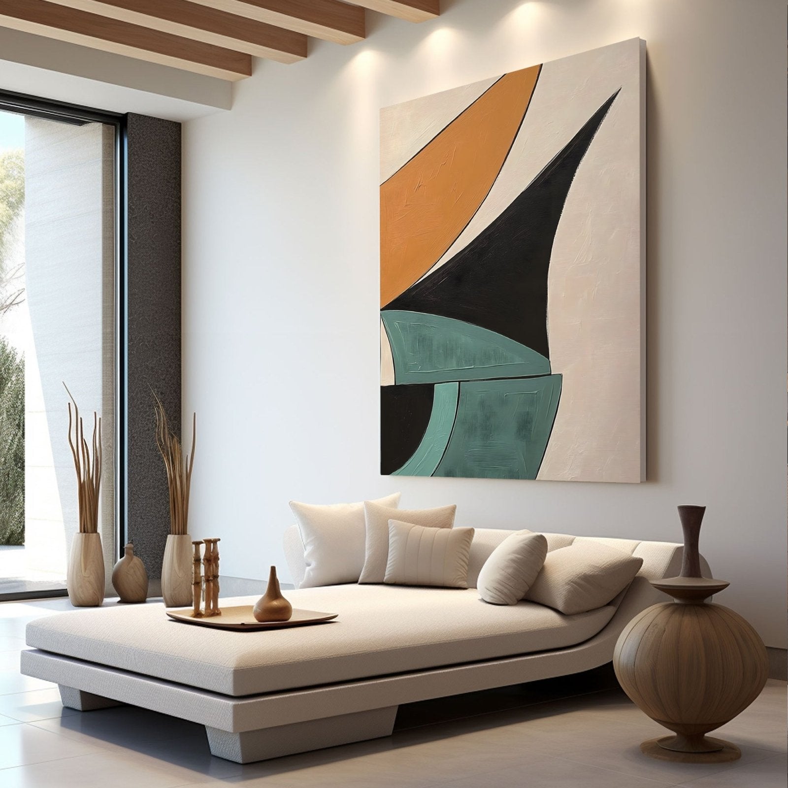 Abstract Painting "Confluencia Geométrica" - nukeart