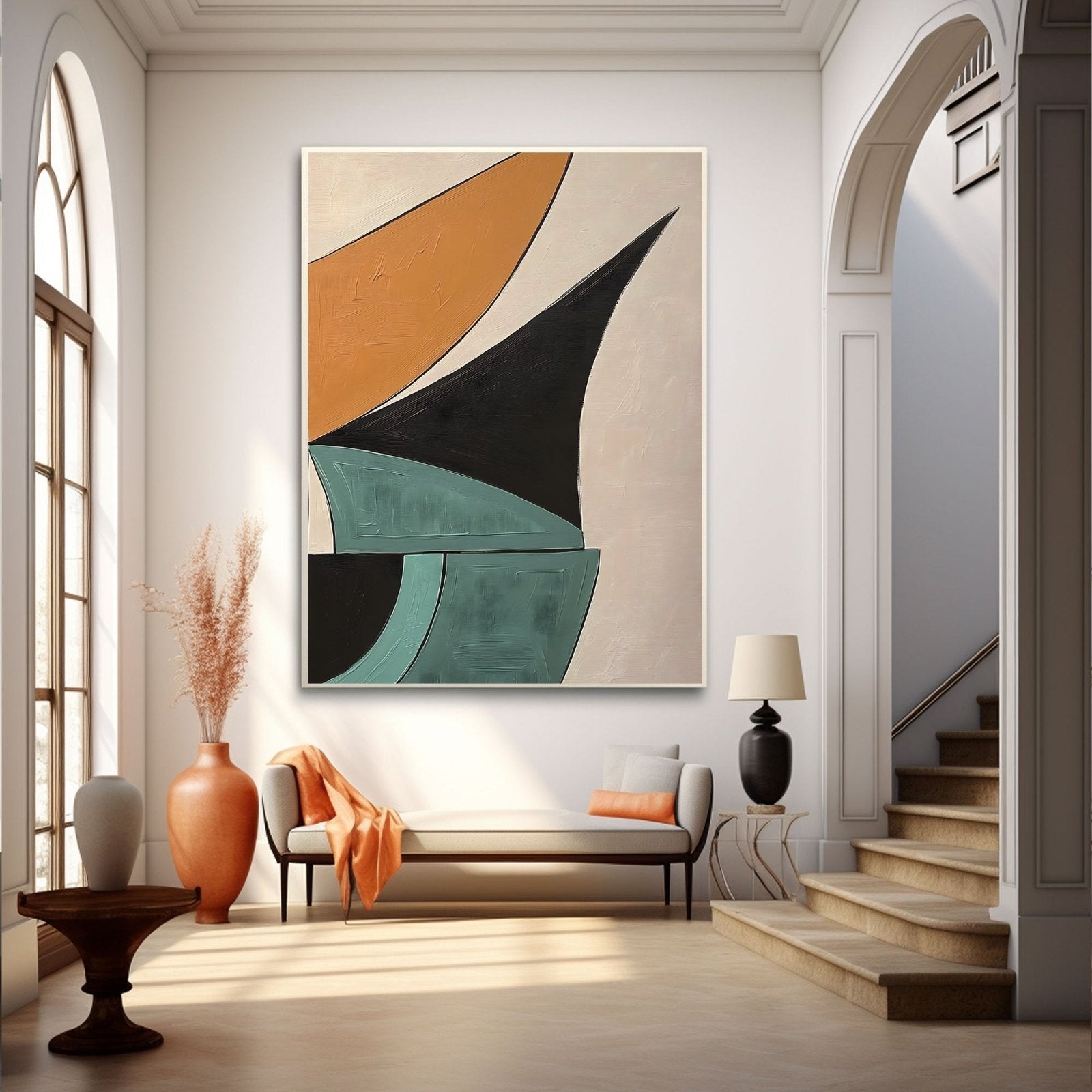 Abstract Painting "Confluencia Geométrica" - nukeart