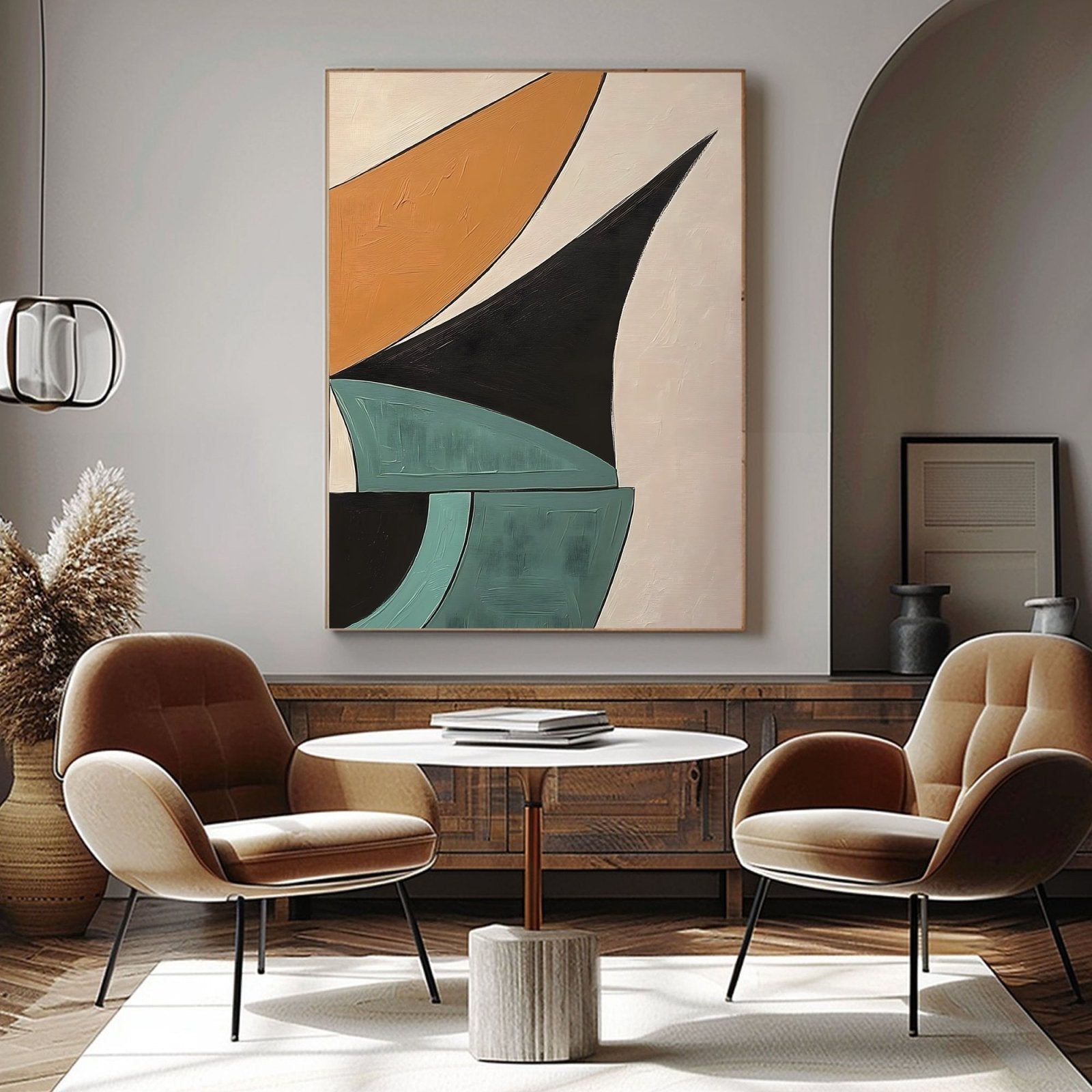 Abstract Painting "Confluencia Geométrica" - nukeart