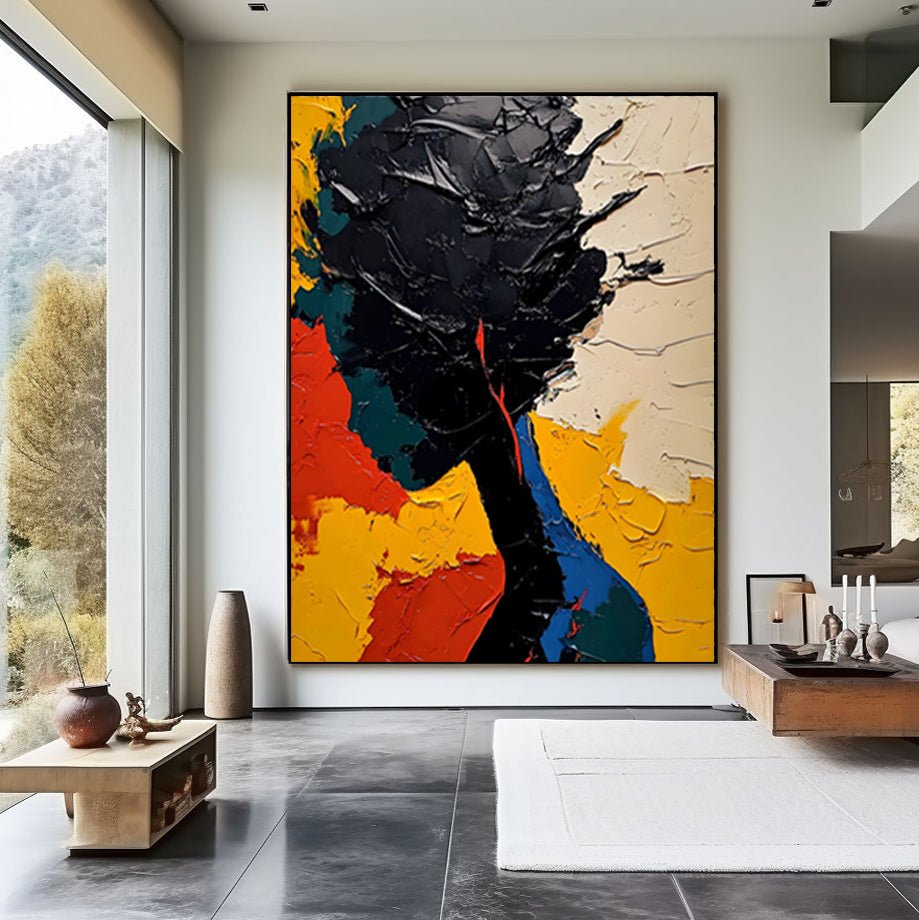 Abstract Painting "Contraste de Silueta” - nukeart