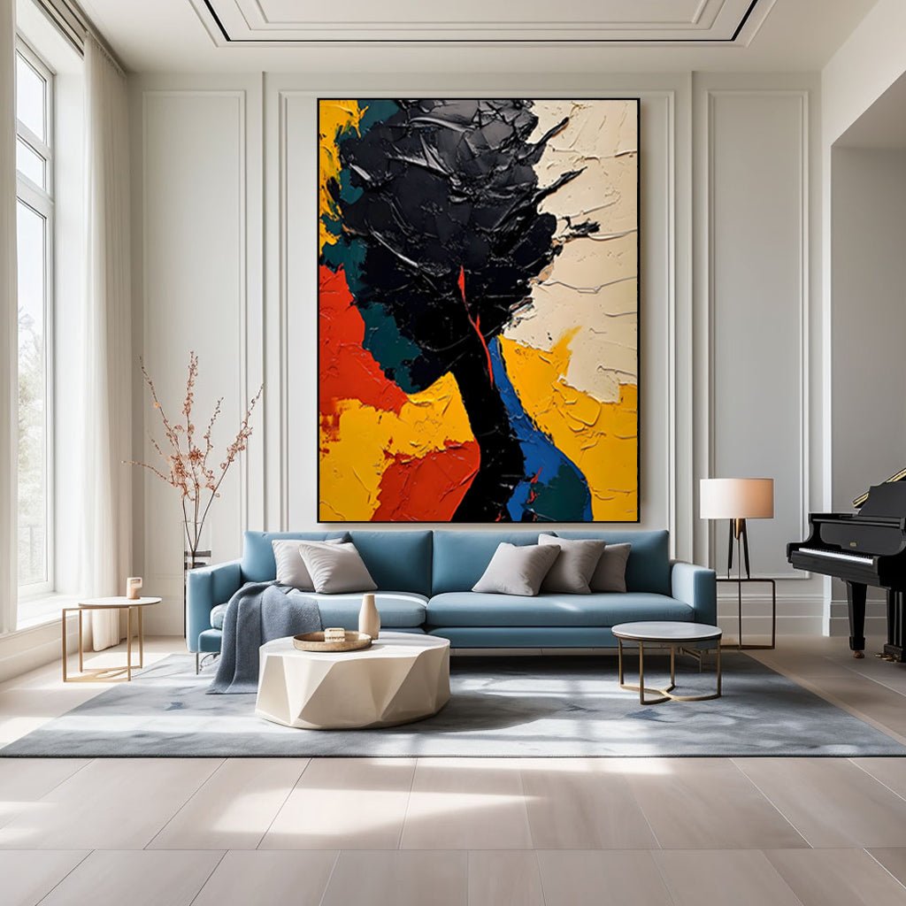 Abstract Painting "Contraste de Silueta” - nukeart