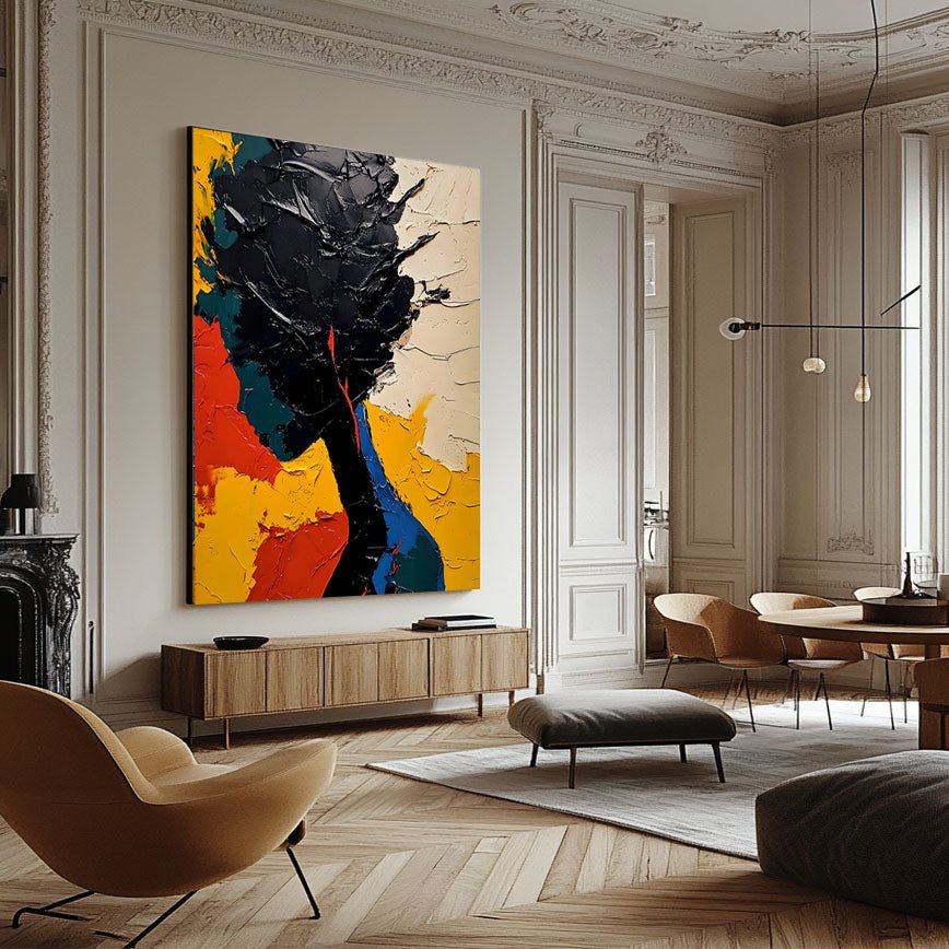 Abstract Painting "Contraste de Silueta” - nukeart