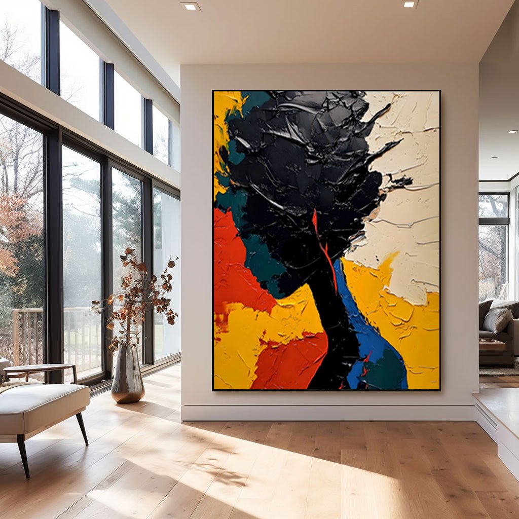Abstract Painting "Contraste de Silueta” - nukeart