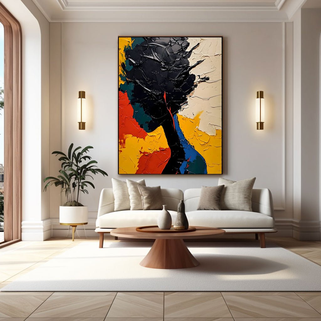 Abstract Painting "Contraste de Silueta” - nukeart