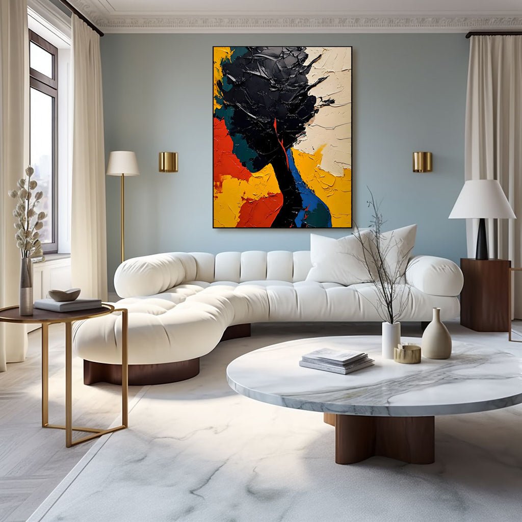 Abstract Painting "Contraste de Silueta” - nukeart