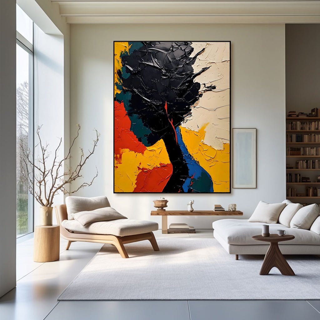 Abstract Painting "Contraste de Silueta” - nukeart