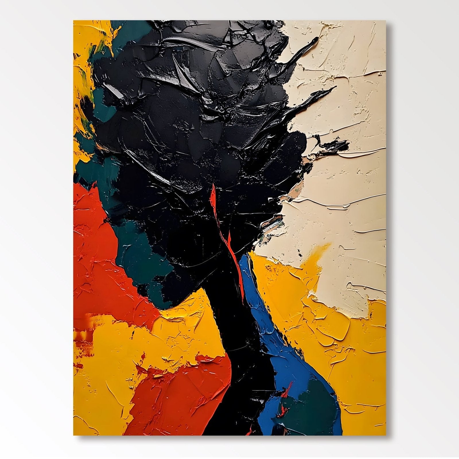 Abstract Painting "Contraste de Silueta” - nukeart
