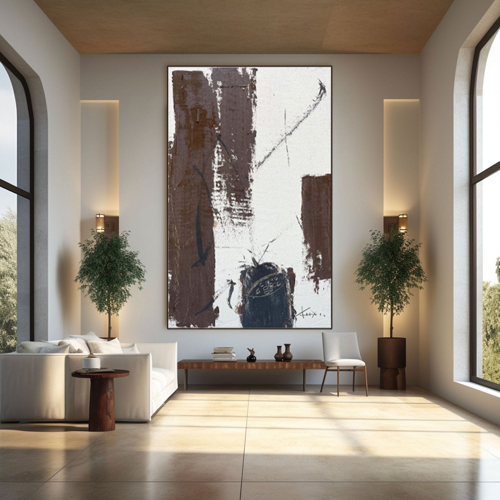 Abstract Painting "Contraste Interior” - nukeart