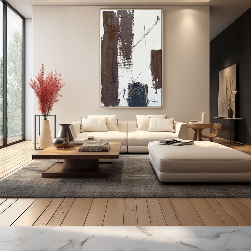 Abstract Painting "Contraste Interior” - nukeart