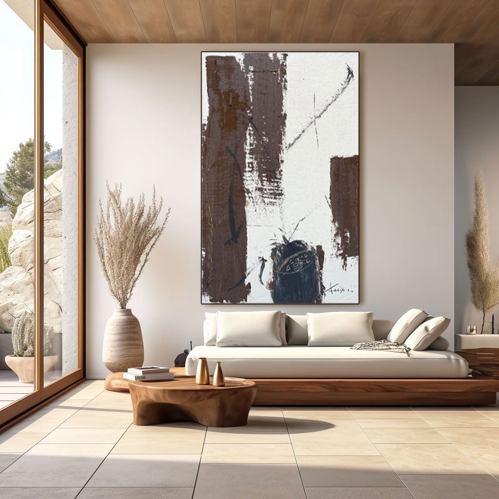 Abstract Painting "Contraste Interior” - nukeart