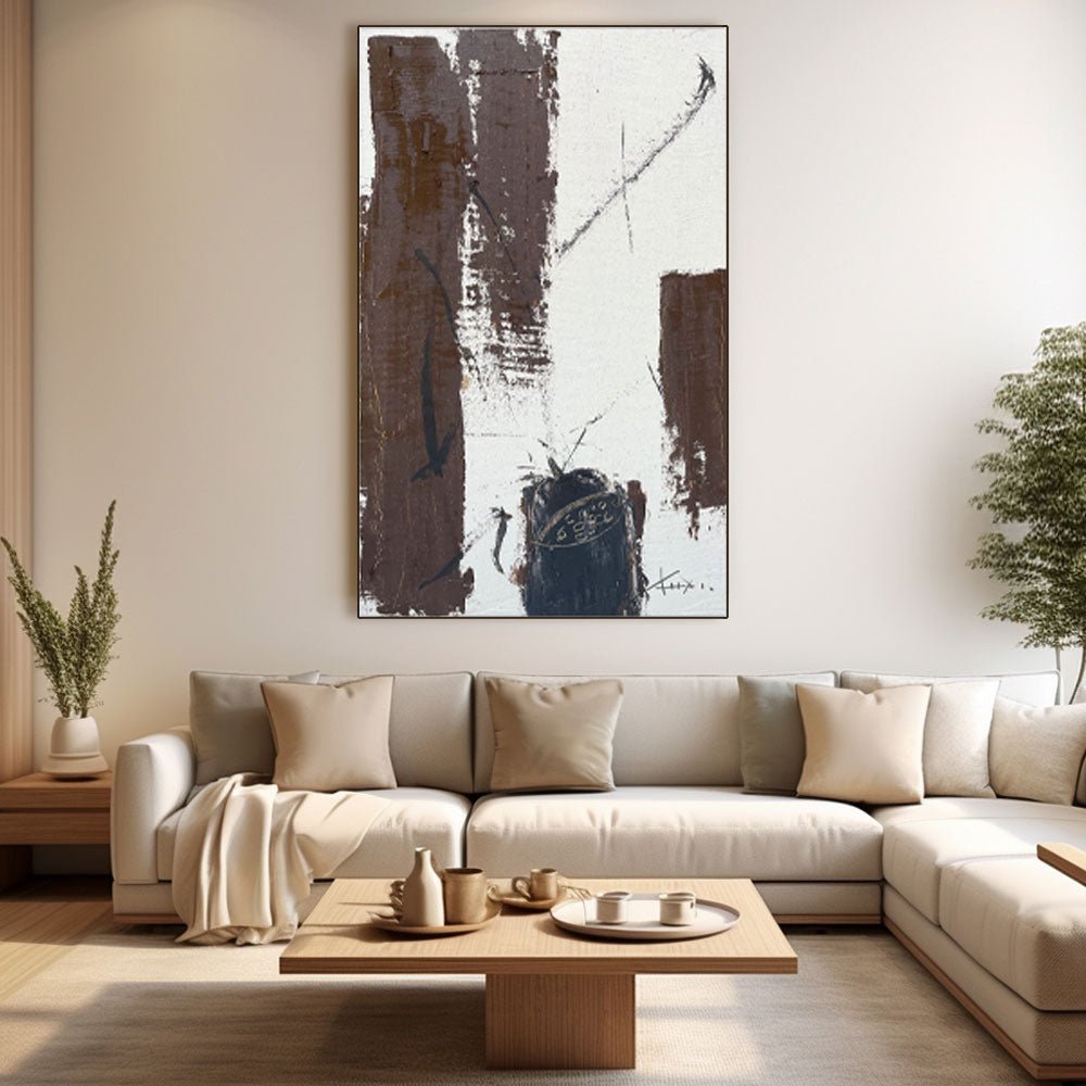 Abstract Painting "Contraste Interior” - nukeart