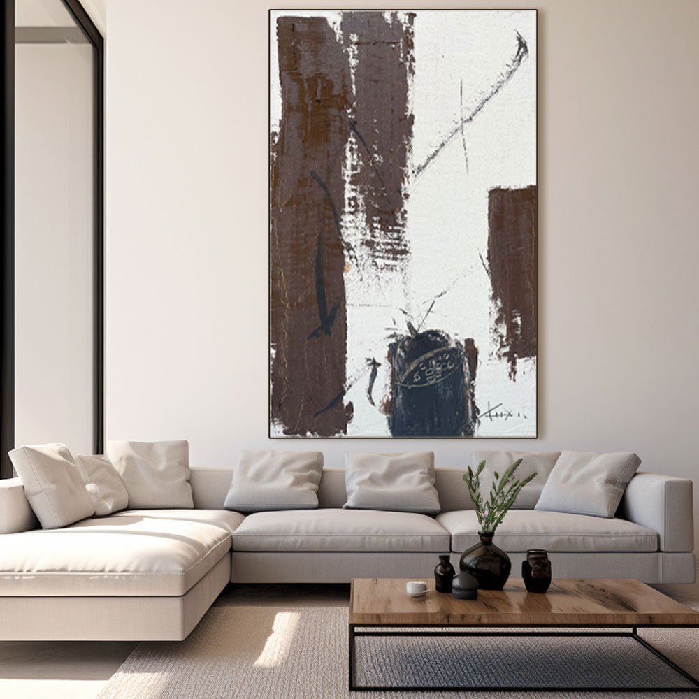 Abstract Painting "Contraste Interior” - nukeart