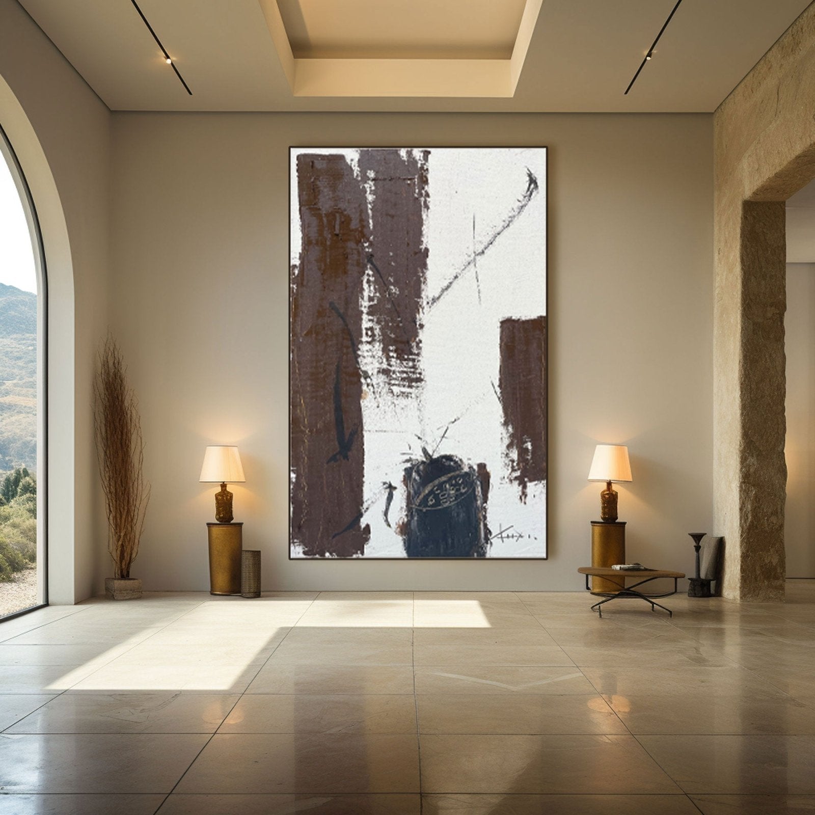 Abstract Painting "Contraste Interior” - nukeart