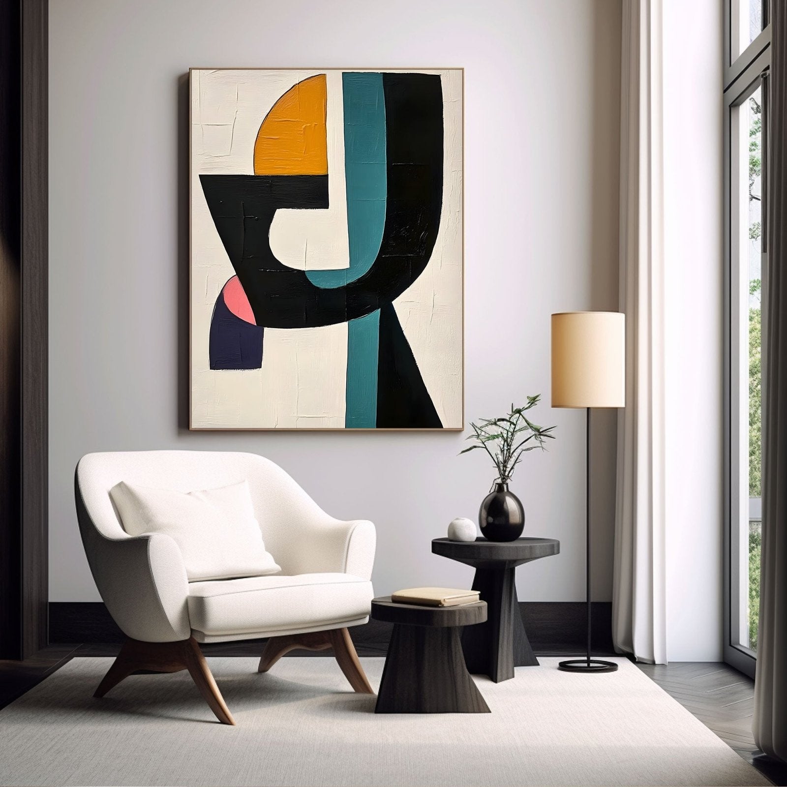 Abstract Painting "Contraste Sencillo" - nukeart