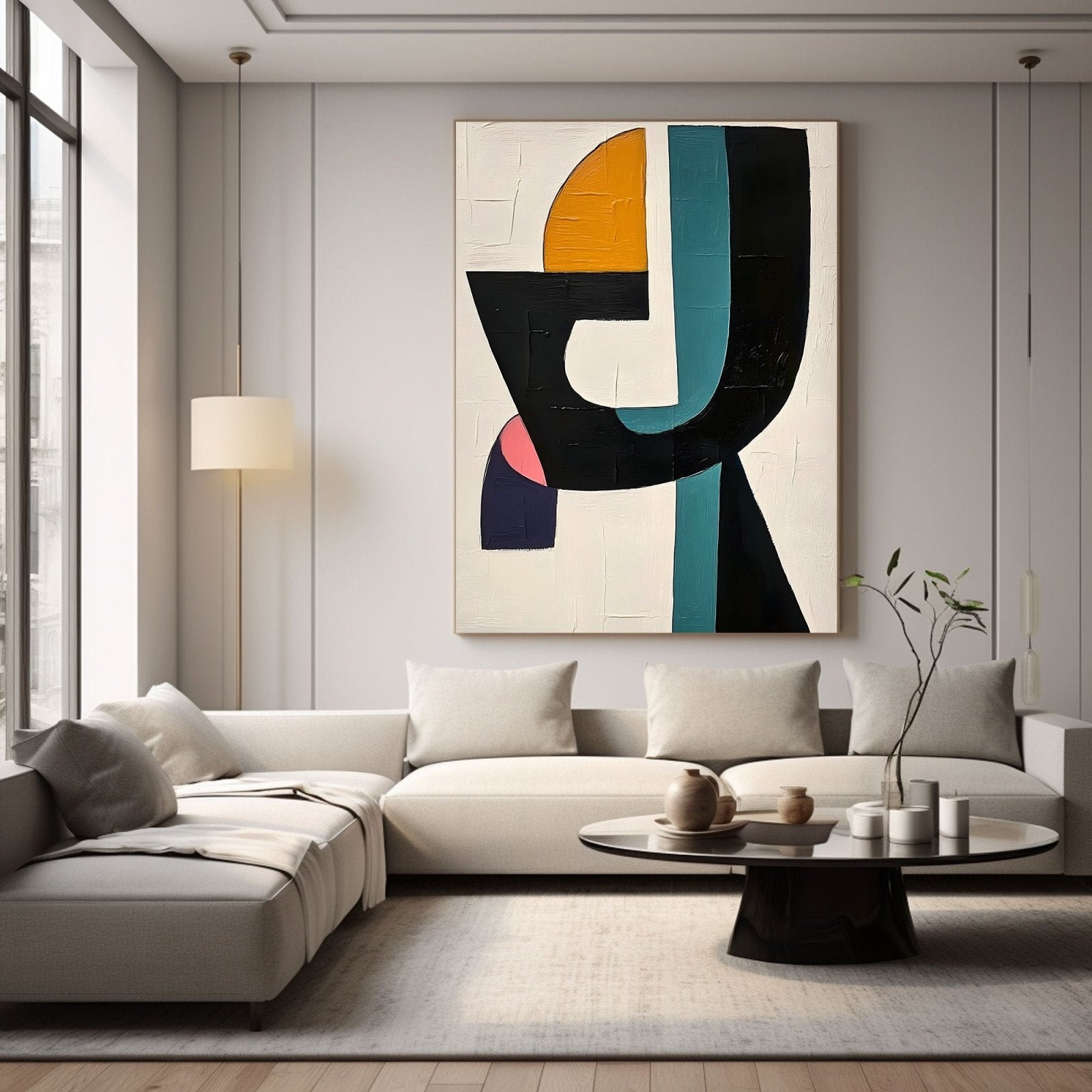 Abstract Painting "Contraste Sencillo" - nukeart