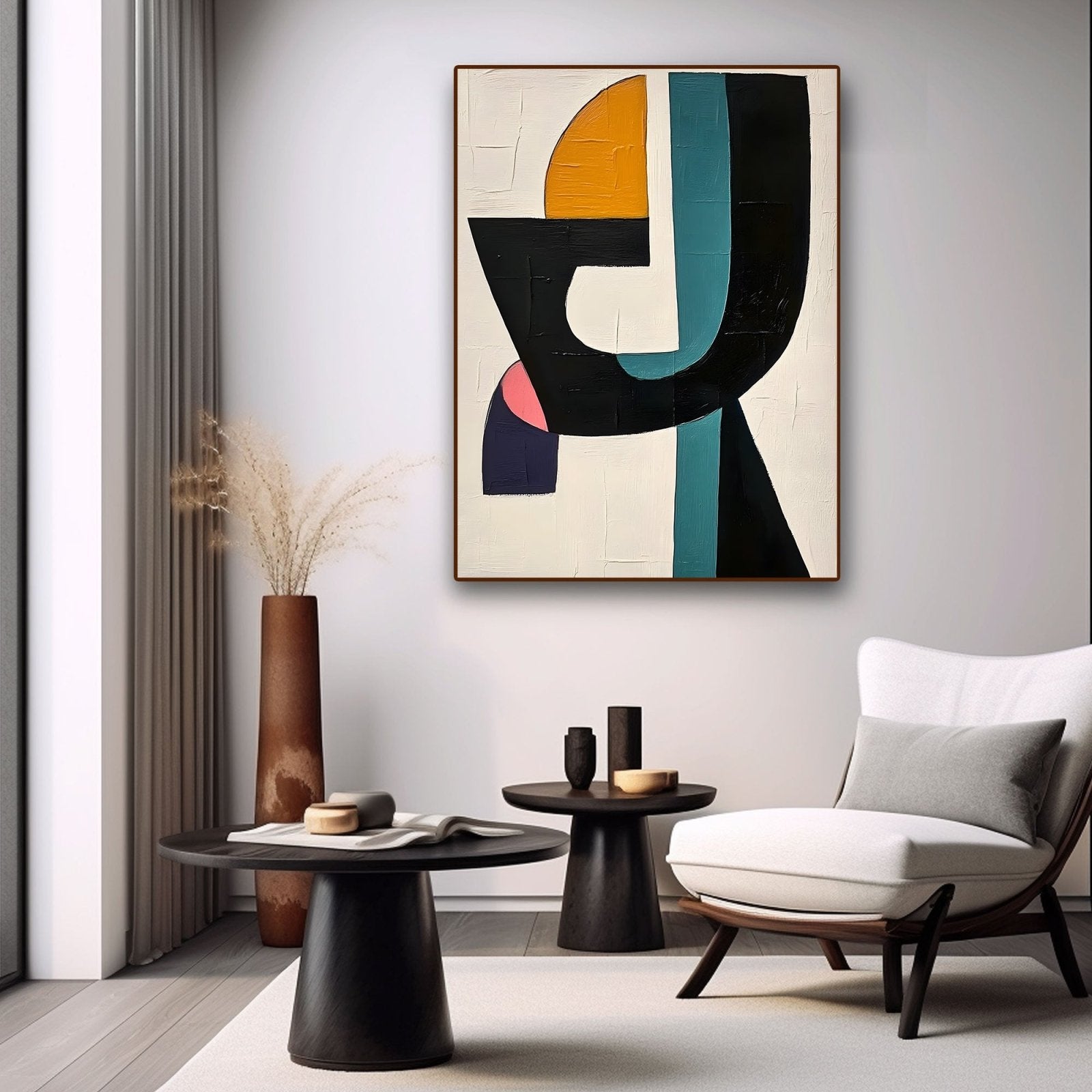 Abstract Painting "Contraste Sencillo" - nukeart