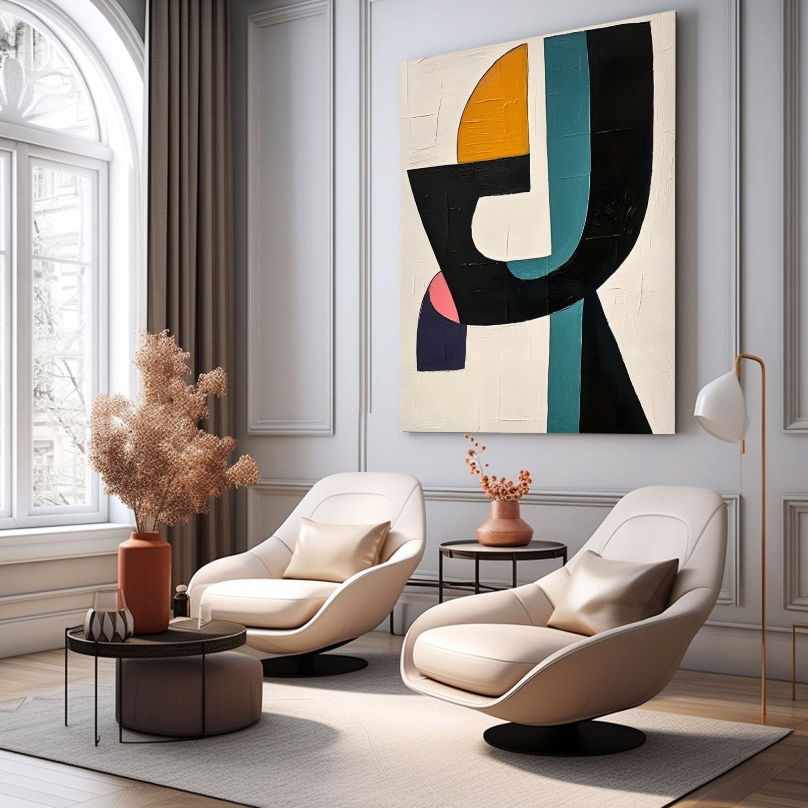 Abstract Painting "Contraste Sencillo" - nukeart
