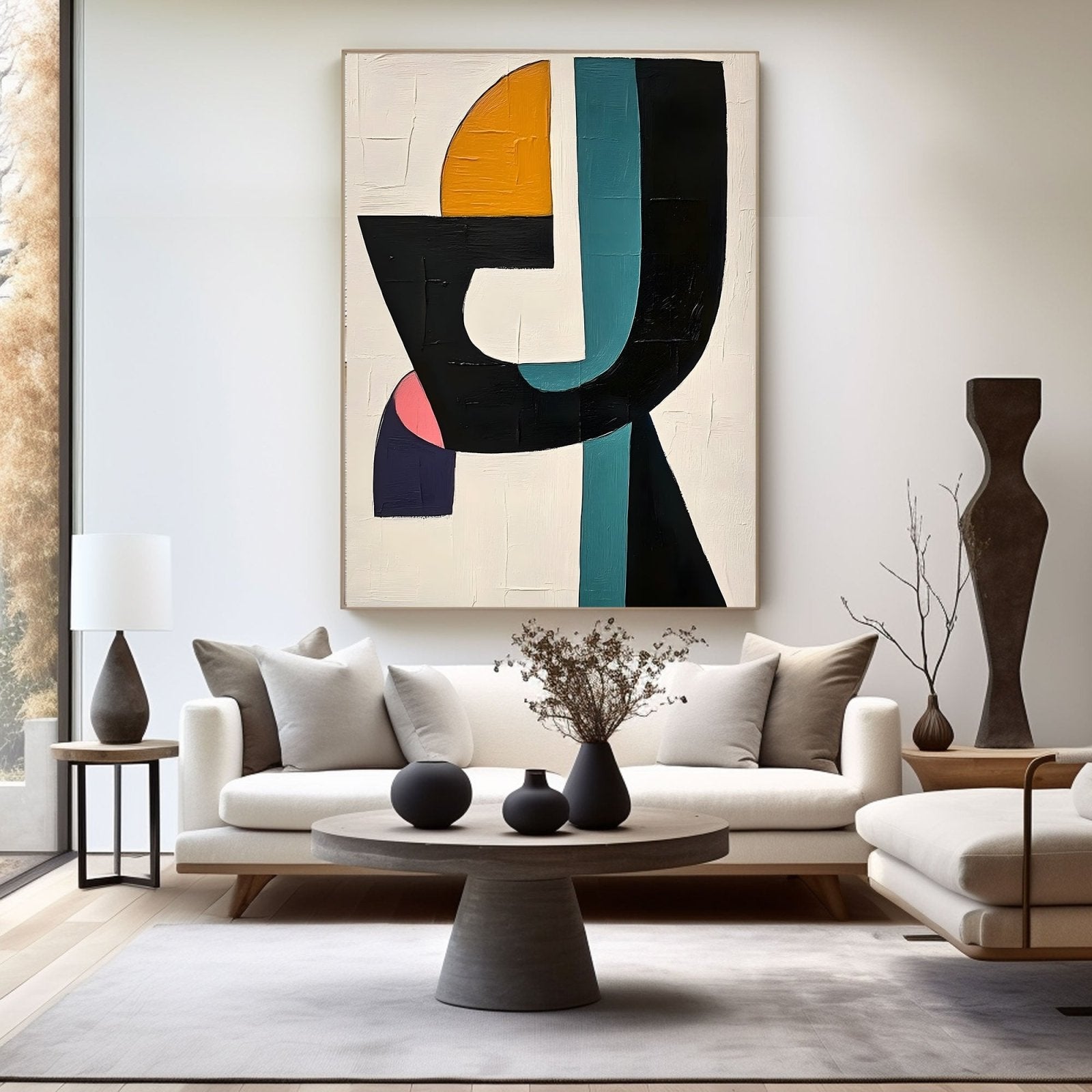 Abstract Painting "Contraste Sencillo" - nukeart