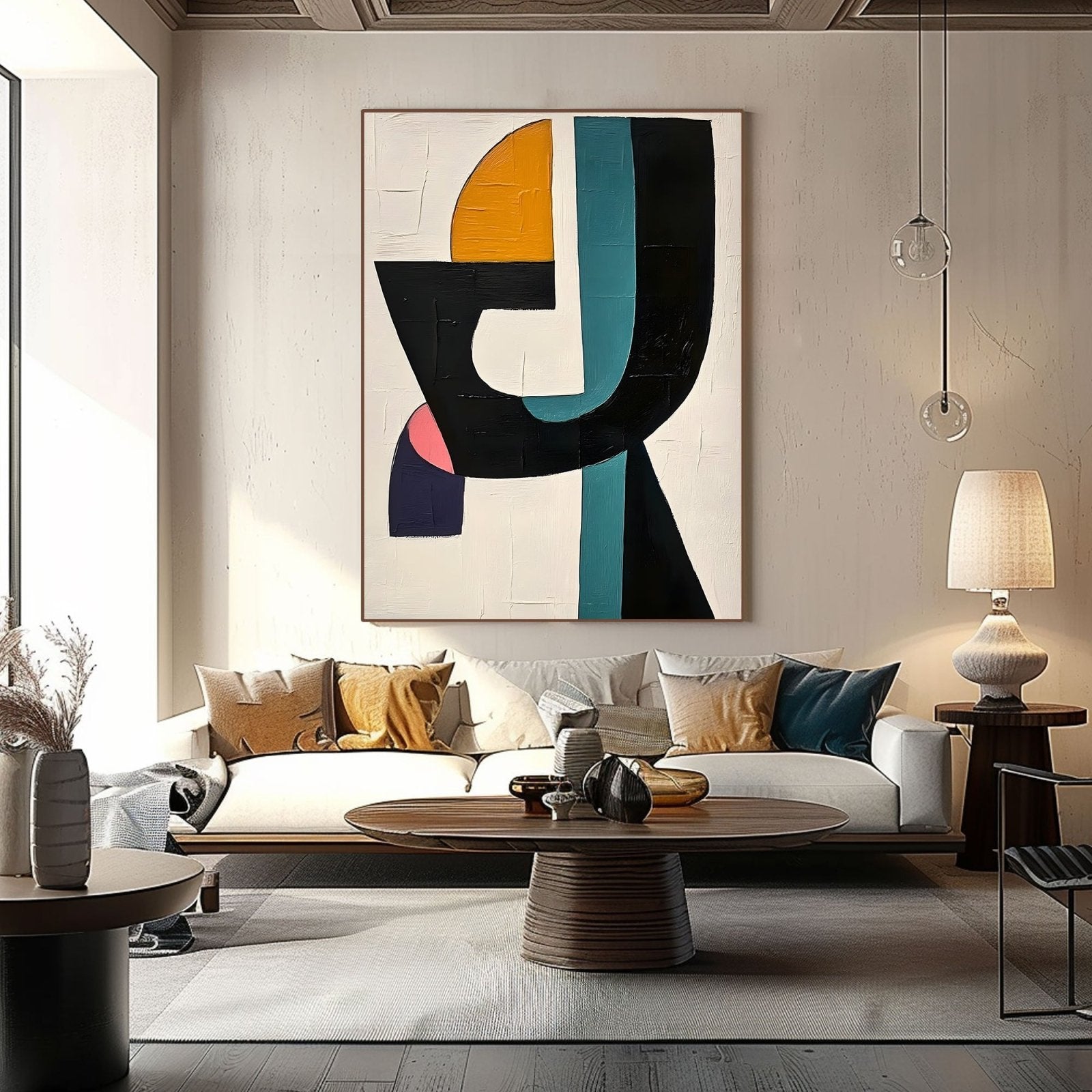 Abstract Painting "Contraste Sencillo" - nukeart