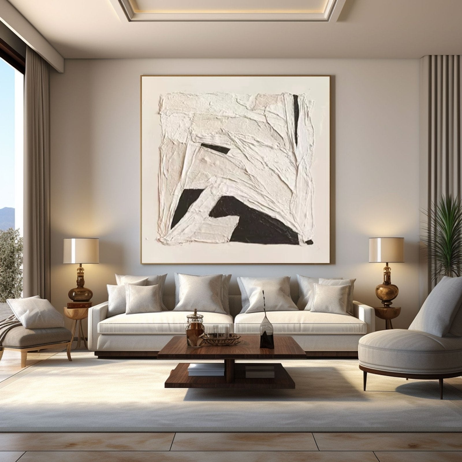 Abstract Painting "Contraste Silencioso” - nukeart