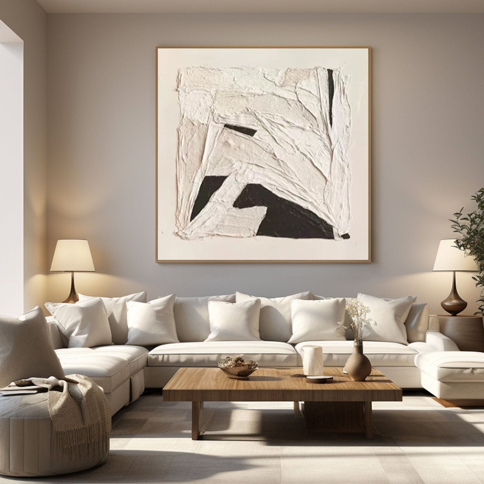 Abstract Painting "Contraste Silencioso” - nukeart