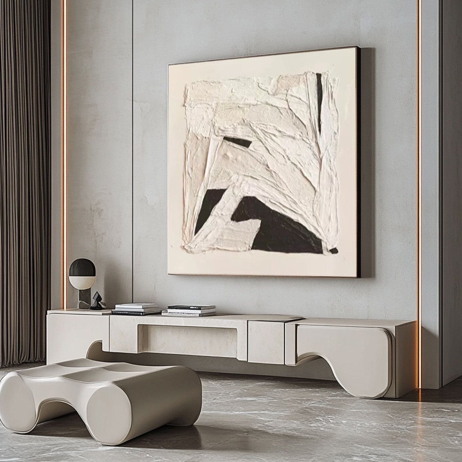 Abstract Painting "Contraste Silencioso” - nukeart