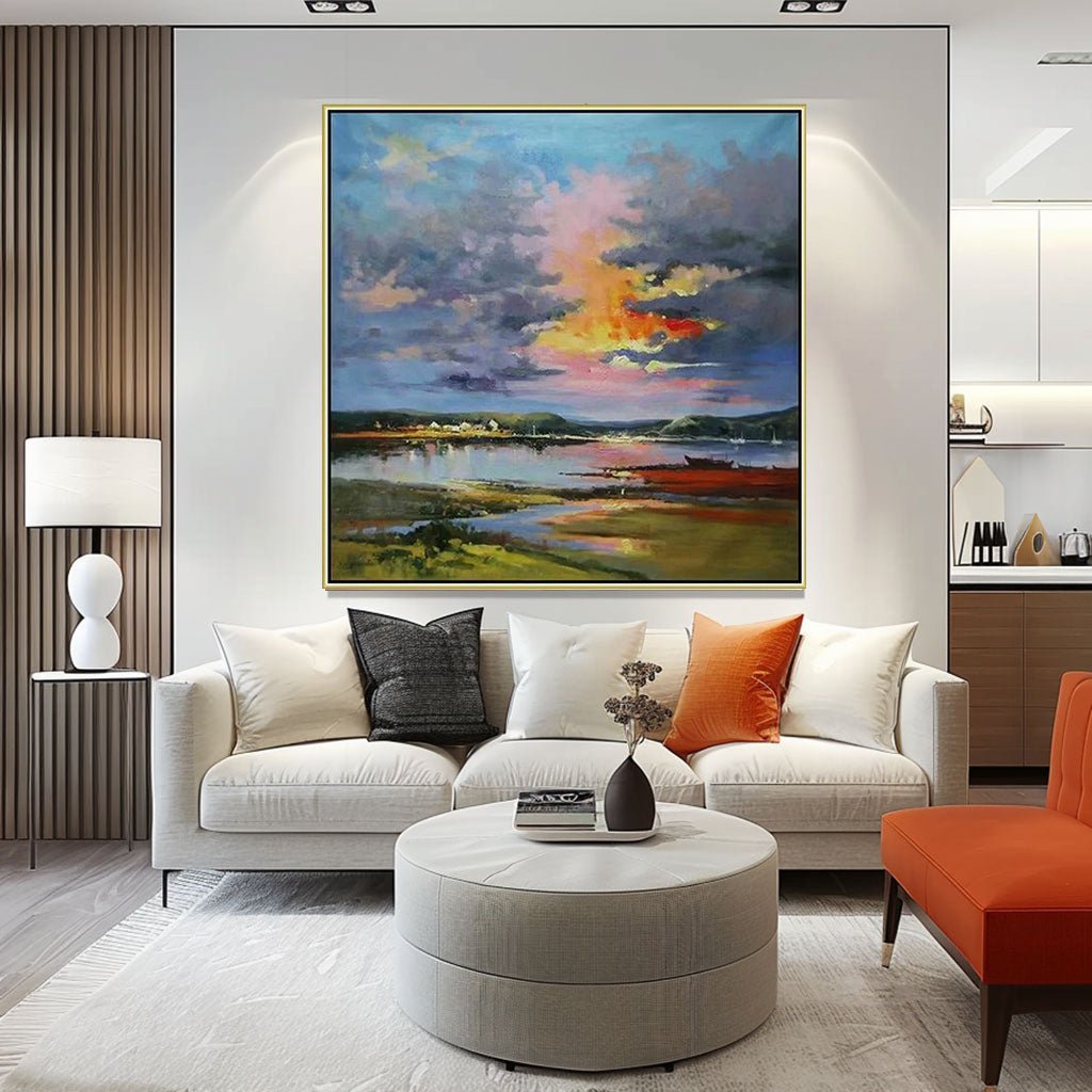 Abstract Painting "Crépuscule Éternel” - nukeart