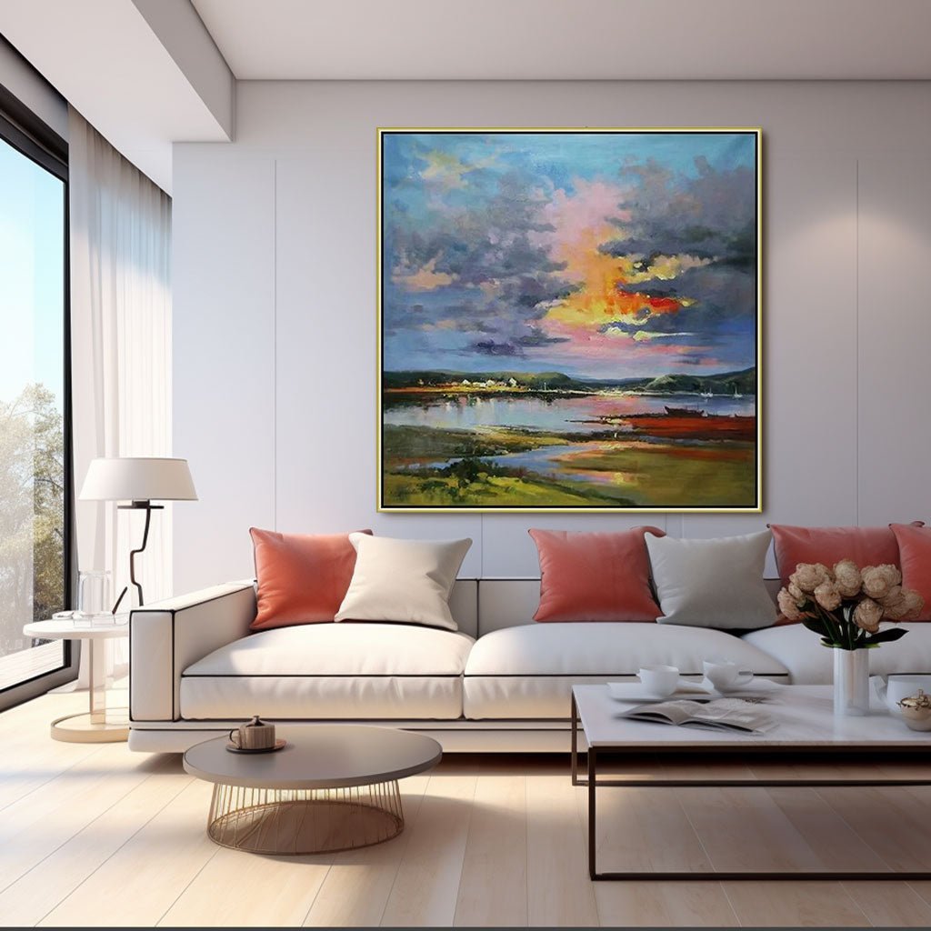 Abstract Painting "Crépuscule Éternel” - nukeart