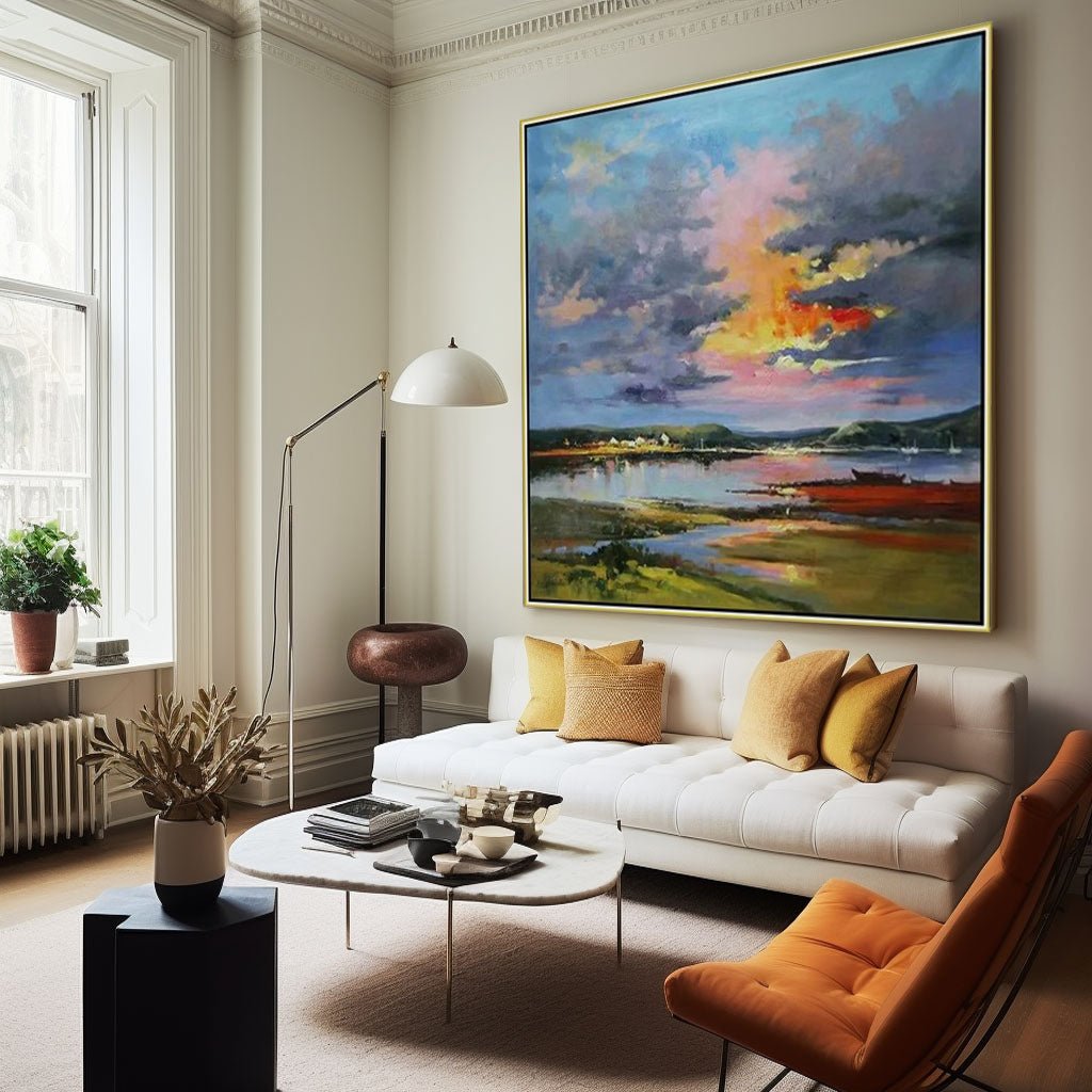 Abstract Painting "Crépuscule Éternel” - nukeart