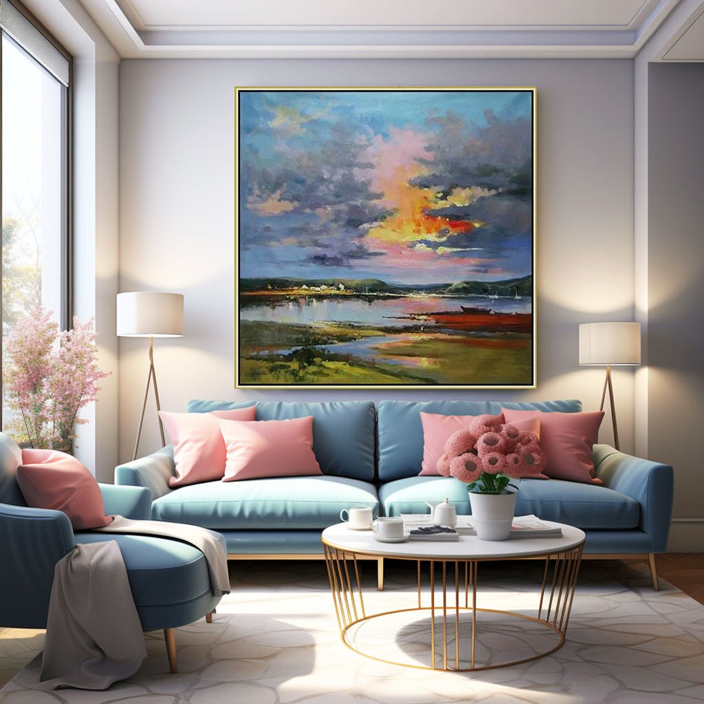 Abstract Painting "Crépuscule Éternel” - nukeart