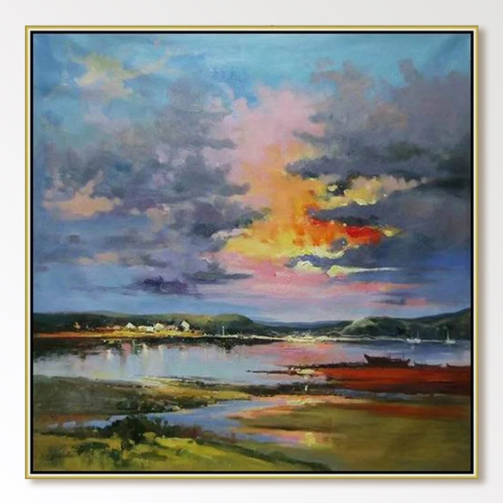 Abstract Painting "Crépuscule Éternel” - nukeart