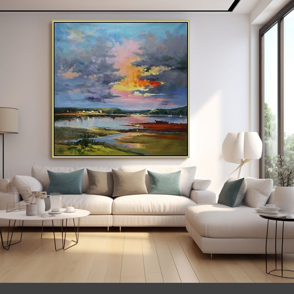 Abstract Painting "Crépuscule Éternel” - nukeart