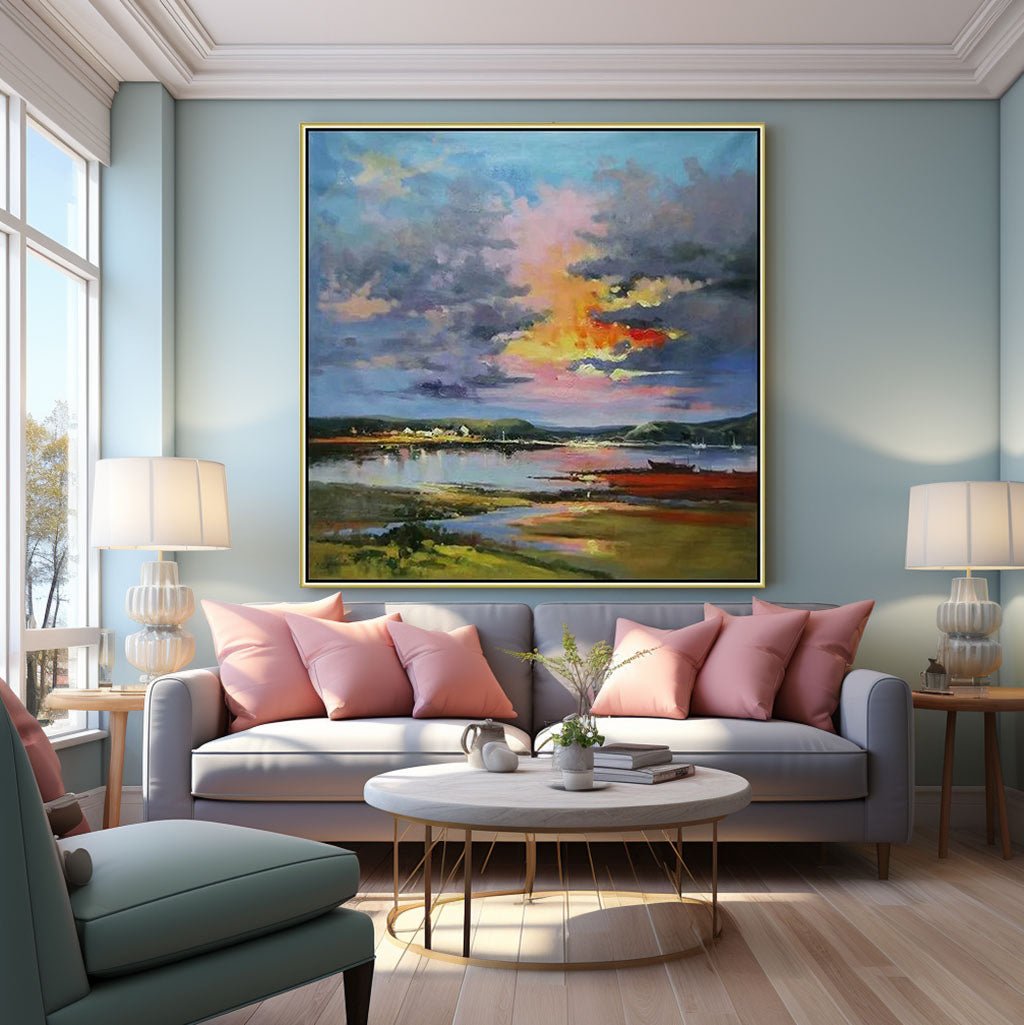 Abstract Painting "Crépuscule Éternel” - nukeart
