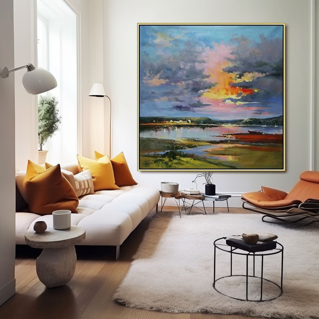 Abstract Painting "Crépuscule Éternel” - nukeart