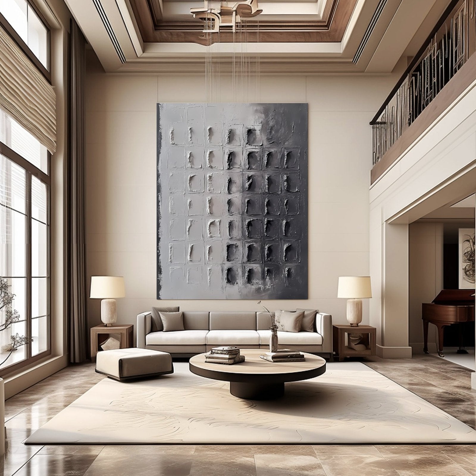 Abstract Painting "Cuadrados Abstractos” - nukeart