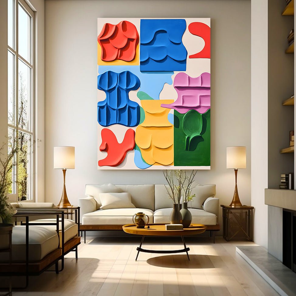 Abstract Painting "Danza de Formas” - nukeart