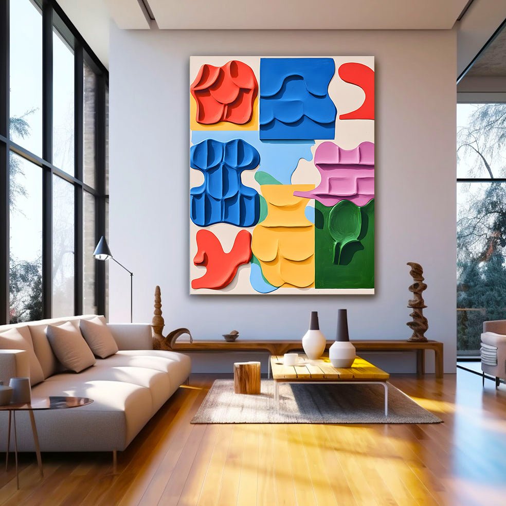 Abstract Painting "Danza de Formas” - nukeart
