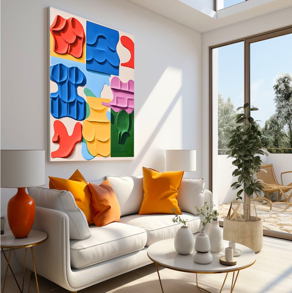 Abstract Painting "Danza de Formas” - nukeart