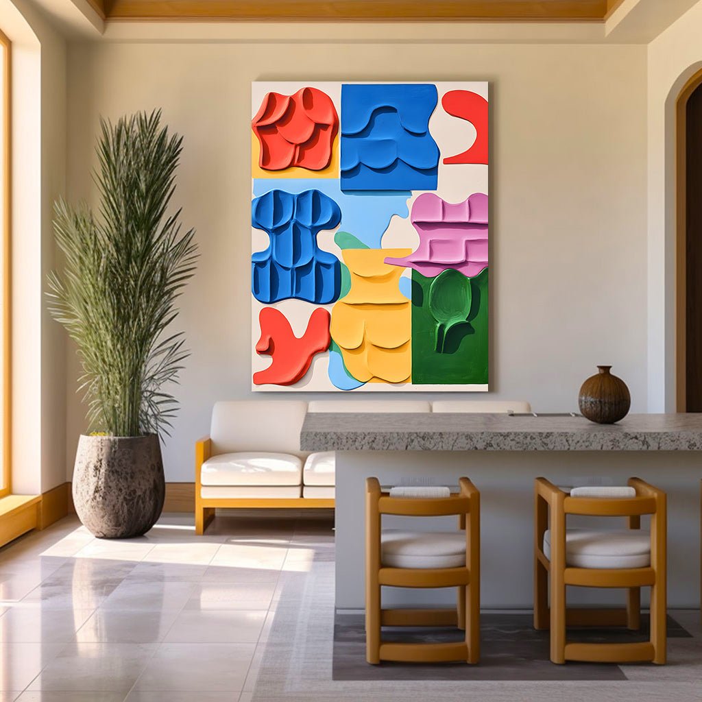 Abstract Painting "Danza de Formas” - nukeart