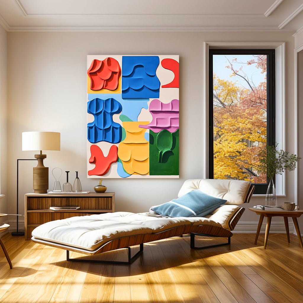 Abstract Painting "Danza de Formas” - nukeart