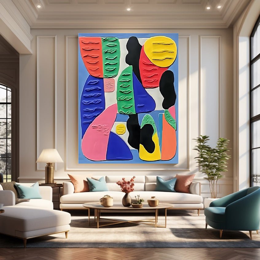 Abstract Painting "Danza de Tintas” - nukeart