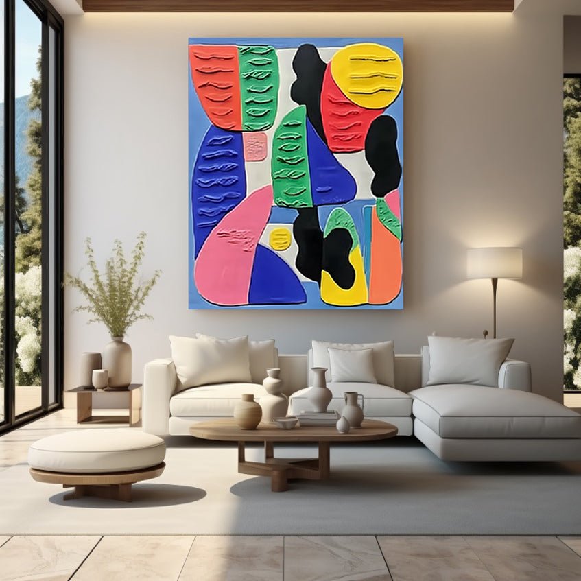 Abstract Painting "Danza de Tintas” - nukeart