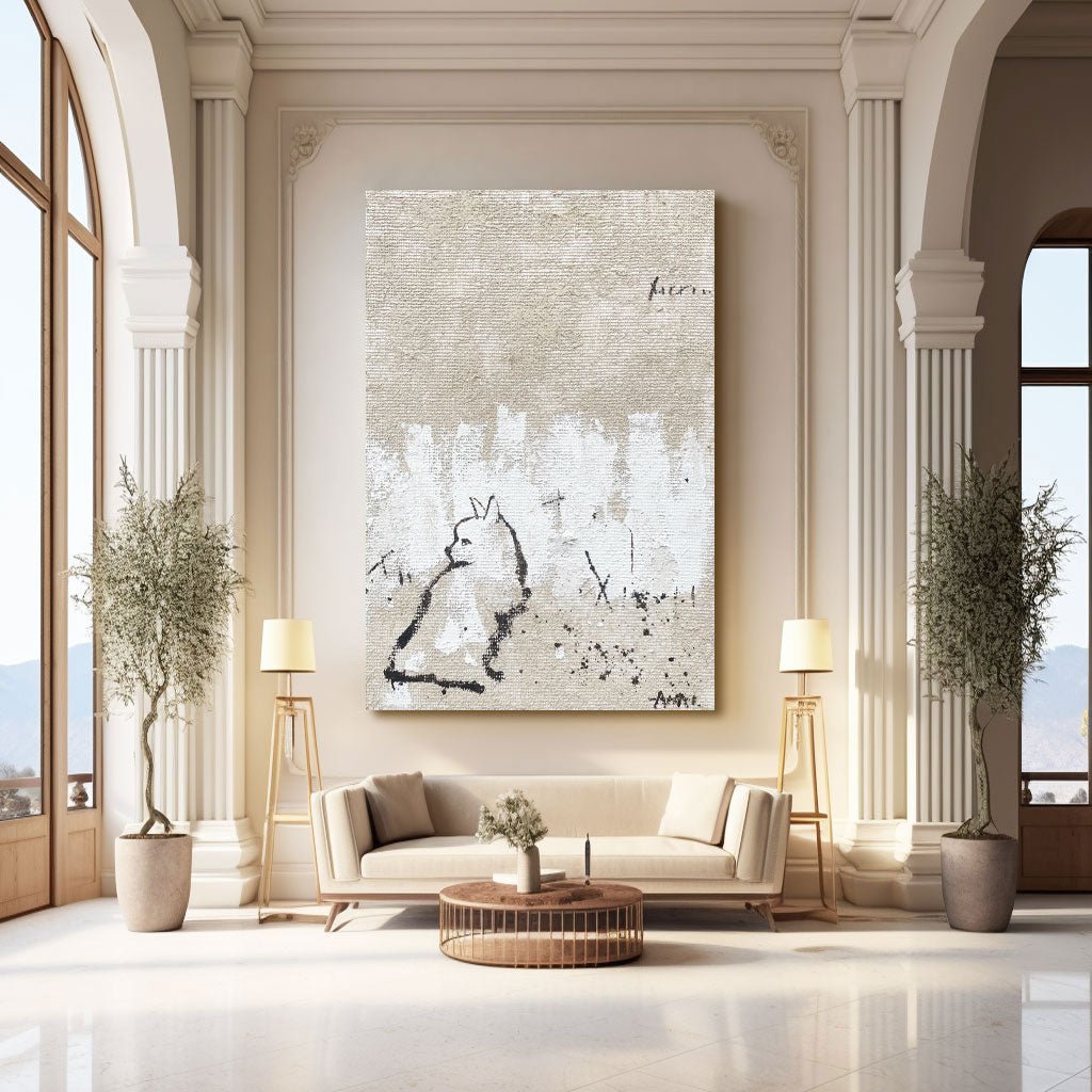 Abstract Painting "Djurets Tystnad” - nukeart