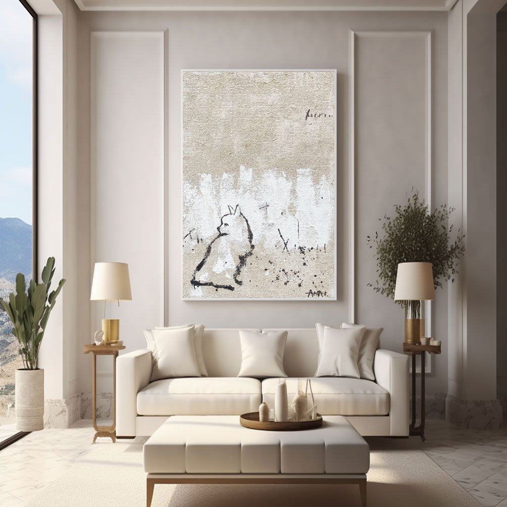 Abstract Painting "Djurets Tystnad” - nukeart