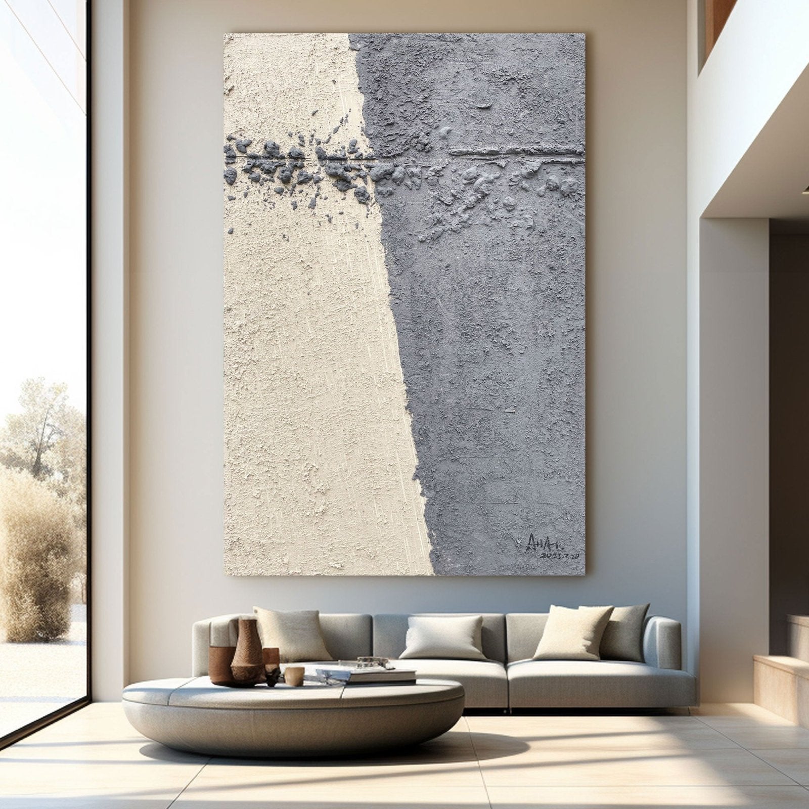 Abstract Painting "Dualidad Sosegada” - nukeart