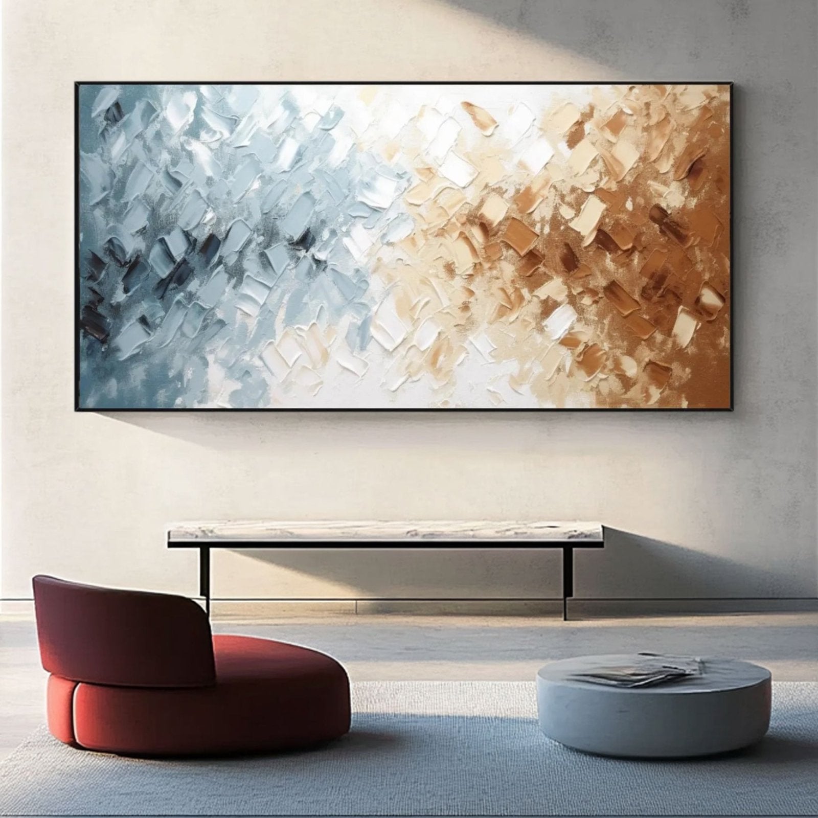 Abstract Painting "Dualité Chromatique" - nukeart