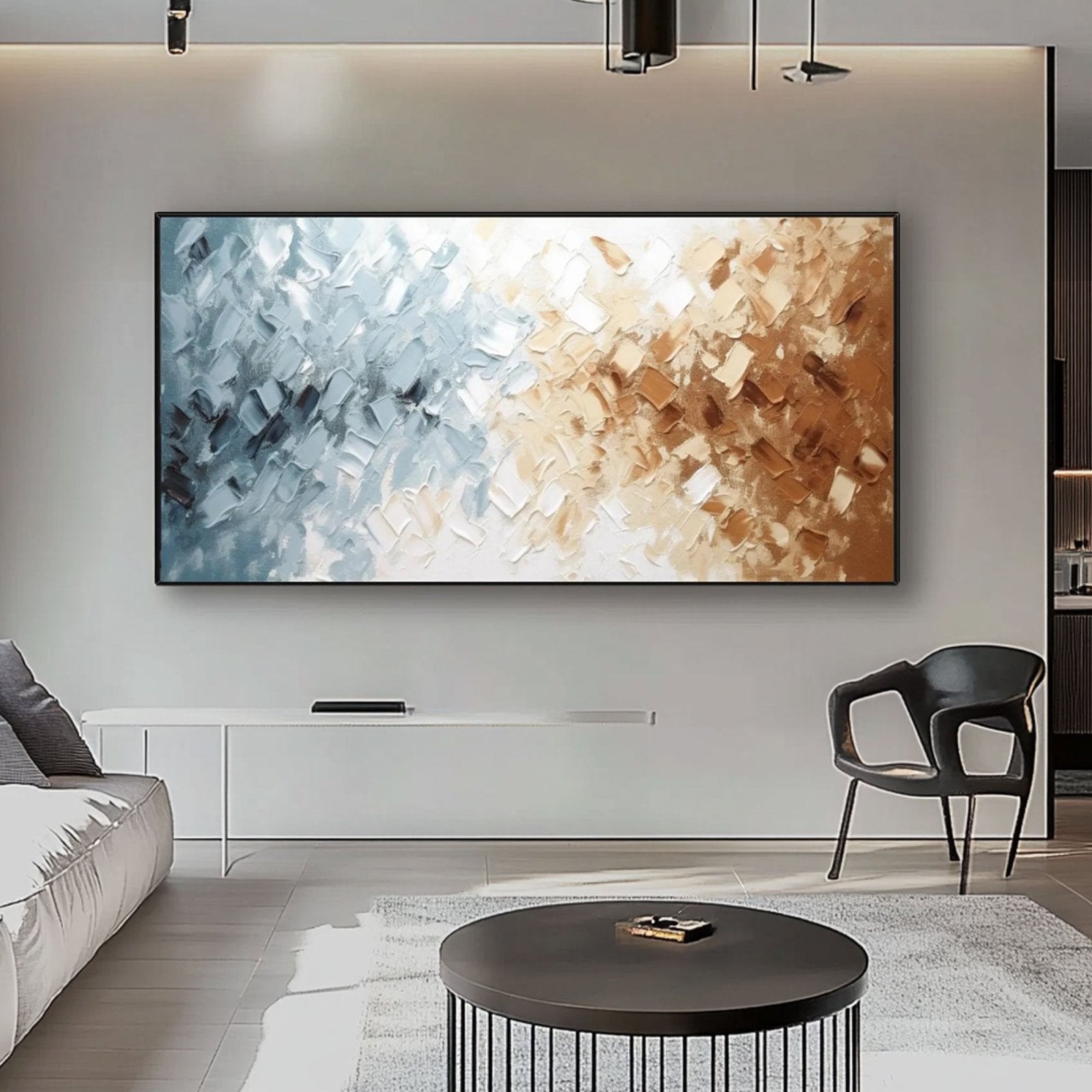 Abstract Painting "Dualité Chromatique" - nukeart
