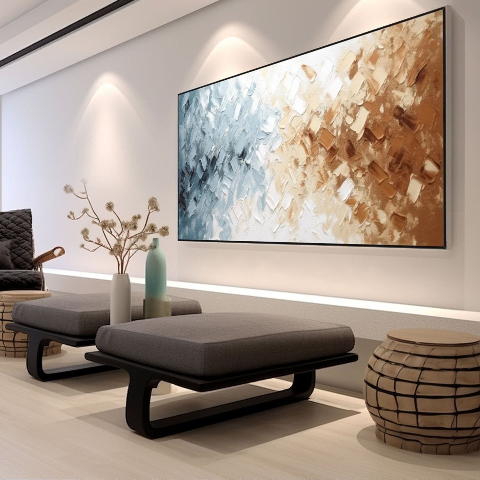 Abstract Painting "Dualité Chromatique" - nukeart