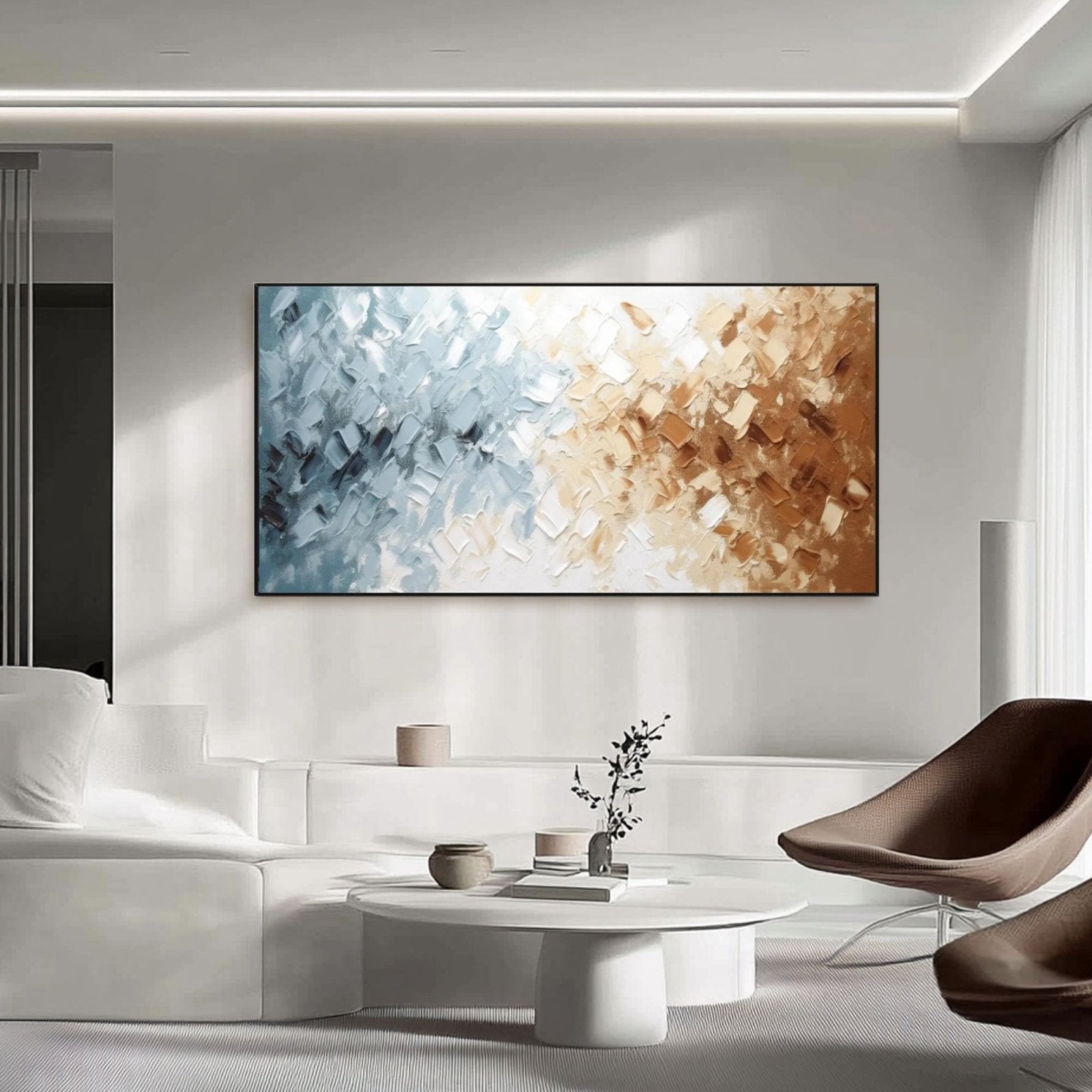 Abstract Painting "Dualité Chromatique" - nukeart